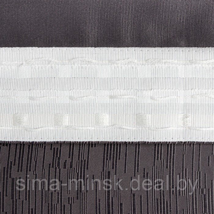 Штора портьерная Этель "Фактура"цв.серый,на шторн.ленте 250*265 см,100% п/э - фото 4 - id-p174525798