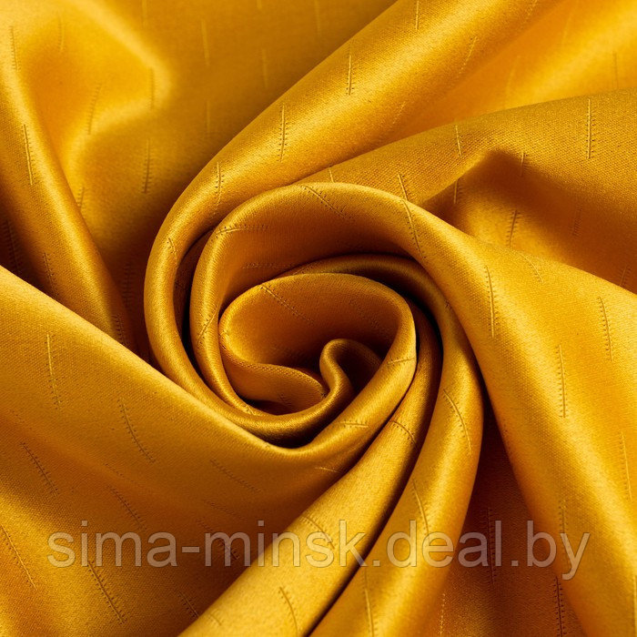 Штора портьерная Этель "Штрихи" цв.желтый,на люверсах 250*265 см, 100% п/э - фото 3 - id-p174525803