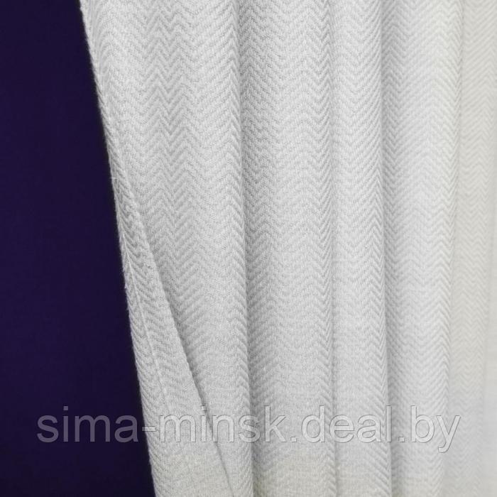 Комплект штор с подхватами «Бадди», размер 2х140х270 см, цвет белый - фото 2 - id-p174526085