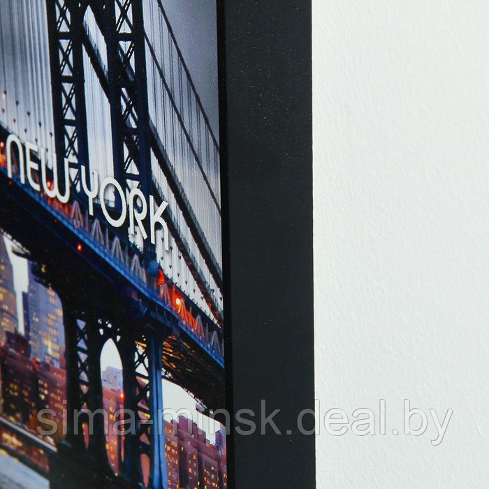 Часы-картина настенные, серия: Город "Бруклинский Мост", плавный ход, 57 х 35 х 4 см - фото 6 - id-p174467717