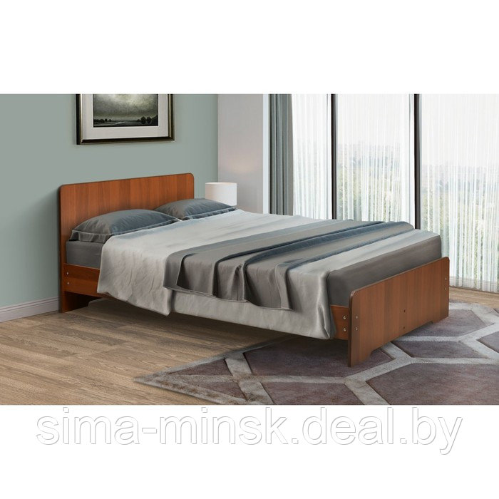 Кровать на уголках №5, 1200 × 2000 мм, цвет итальянский орех - фото 1 - id-p174492330
