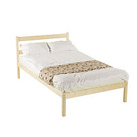 Кровать из массива сосны, одноярусная, 1200 × 2000 мм, цвет сосна