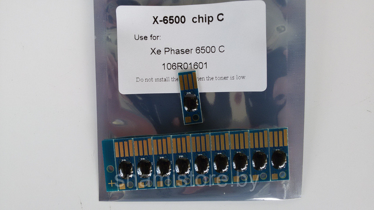 Чип Xerox Phaser 6500/ WC6505 - чип для тонер картриджа синий (106R01601) (SPI) - фото 2 - id-p21171001