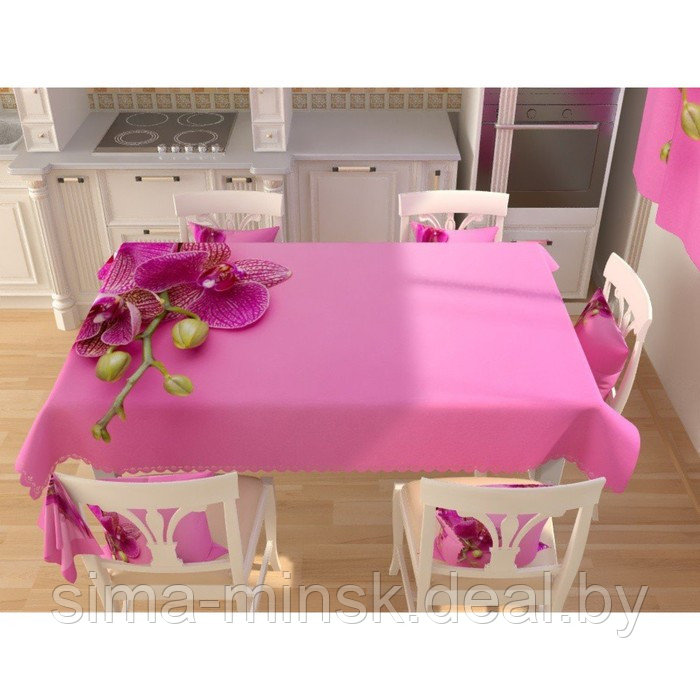 Фотоскатерть «Розовое блаженство», размер 145 × 145 см, габардин - фото 1 - id-p174516054