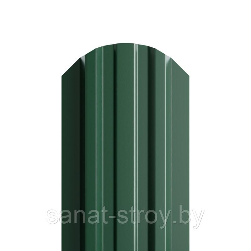 Штакетник металлический МП LАNE-O 16,5х99 (ПЭ-01-6005-0.4) RAL 6005 Зеленый мох - фото 1 - id-p174535449