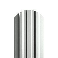 Штакетник металлический МП LАNE-O 16,5х99 (ПЭ-01-9003-0.4) RAL 9003 Белый