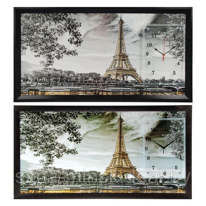 Часы-картина настенные, серия: Город, "Эйфелева башня", 50 х 100 см - фото 8 - id-p174467793