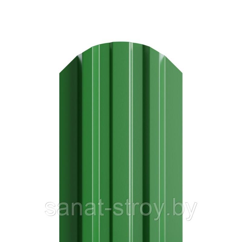 Штакетник металлический МП LАNE-O 16,5х99 (ПЭ-01-6002-0.45) RAL 6002 Зеленый лист - фото 1 - id-p174538251