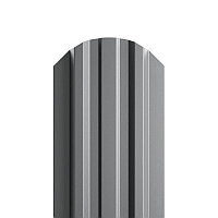 Штакетник металлический МП LАNE-O 16,5х99 (ПЭ-01-7004-0.45) RAL 7004 Серый