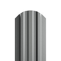 Штакетник металлический МП LАNE-O 16,5х99 (ПЭ-01-9006-0.45) RAL 9006 Белый алюминий
