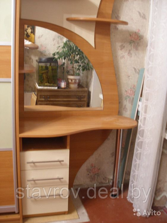 Угловой туалетный столик с зеркалом - фото 3 - id-p21236376