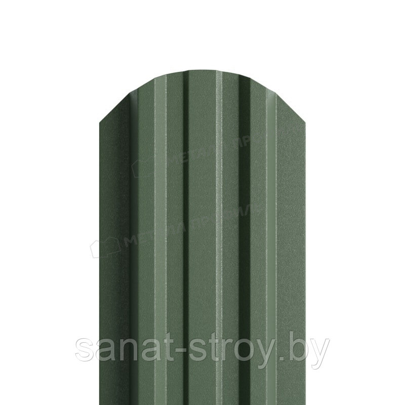 Штакетник металлический МП LАNE-O 16,5х99 (VikingMP E-20-6007-0.5) RAL 6007 Бутылочно-зеленый - фото 1 - id-p174552948