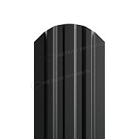 Штакетник металлический МП LАNE-O 16,5х99 (PURMAN-20-9005-0.5) RAL 9005 Черный темный