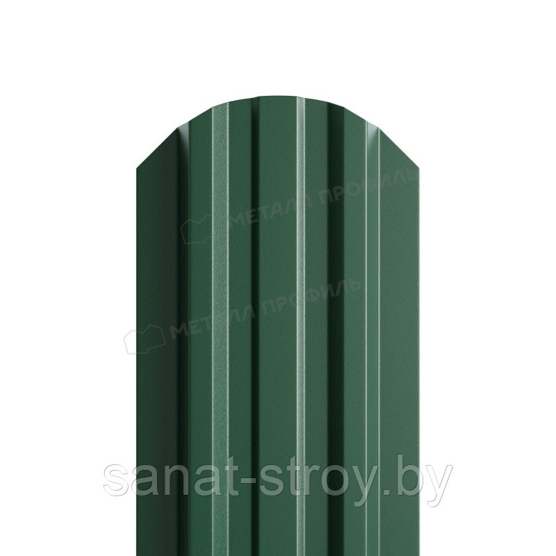 Штакетник металлический МП LАNE-O 16,5х99 (PURETAN-20-11-0.5) RR 11 Элегантный зеленый - фото 1 - id-p174553996