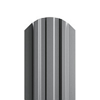 Штакетник металлический МП LАNE-O 16,5х99 NormanMP (ПЭ-01-7004-0.5) RAL 7004 Серый