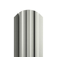 Штакетник металлический МП LАNE-O 16,5х99 NormanMP (ПЭ-01-9002-0.5) RAL 9002 Серо-белый