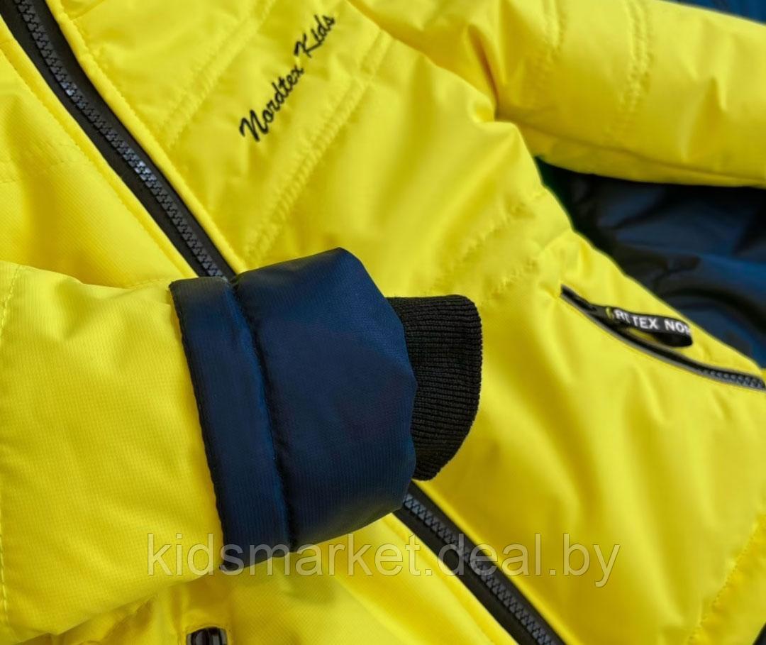 Детский демисезонный костюм Nordtex Kids мембрана желтый (Размеры: 122) - фото 2 - id-p174569281