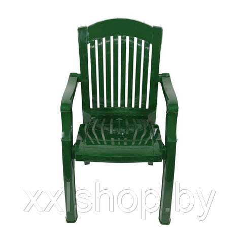 Пластиковый стул кресло Премиум-1 темно-зеленый, фото 2