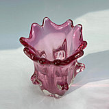 Набор винтажных ваз Розовые леденцы, Чехословакия, Богемия, фото 3