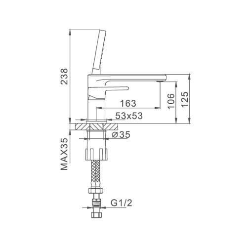 Смеситель Frap F1160 - фото 2 - id-p174590500