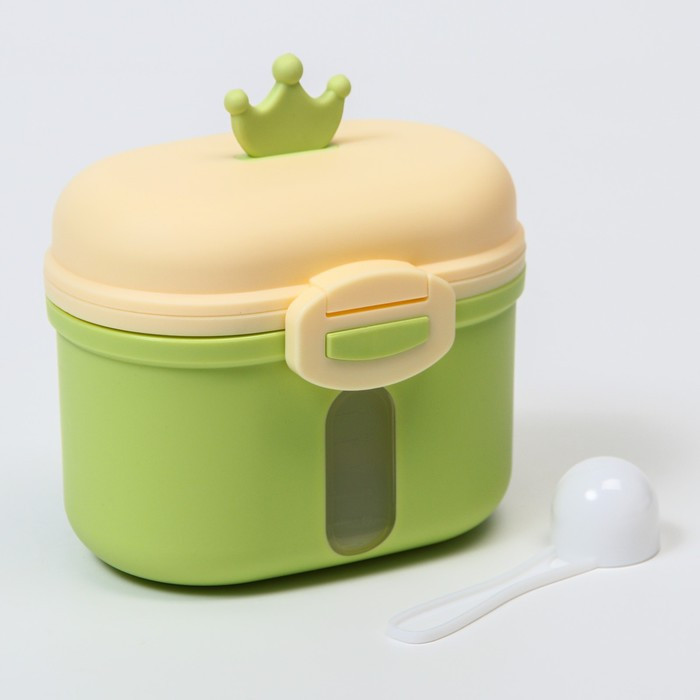 Контейнер для хранения детского питания «Корона», 240 гр., цвет зеленый - фото 6 - id-p167629235