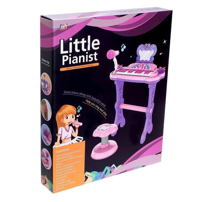 Пианино «Мечта девочки», с USB и MP3 - разъёмами, стульчиком, зеркалом, микрофоном - фото 9 - id-p174592956