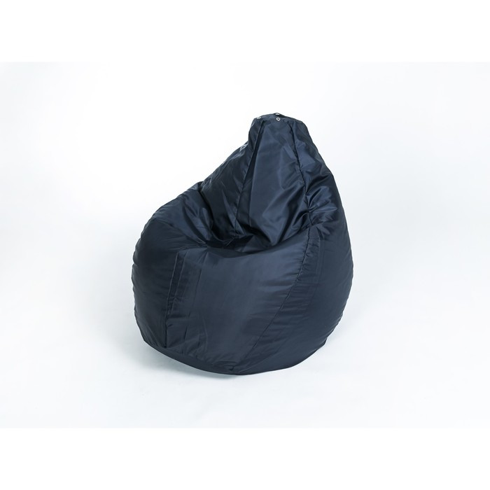 Кресло-мешок «Груша» средняя, ширина 75 см, высота 120 см, цвет сине-чёрный, плащёвка - фото 1 - id-p174593368