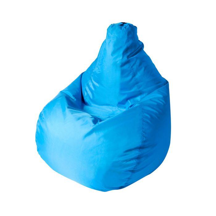 Кресло - мешок «Капля S», диаметр 85 см, высота 130 см, цвет голубой - фото 1 - id-p174593372