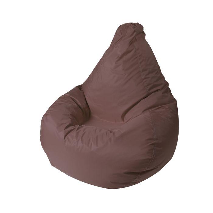 Кресло - мешок «Капля S», диметр 85 см, высота 130 см, цвет коричневый - фото 1 - id-p174593375
