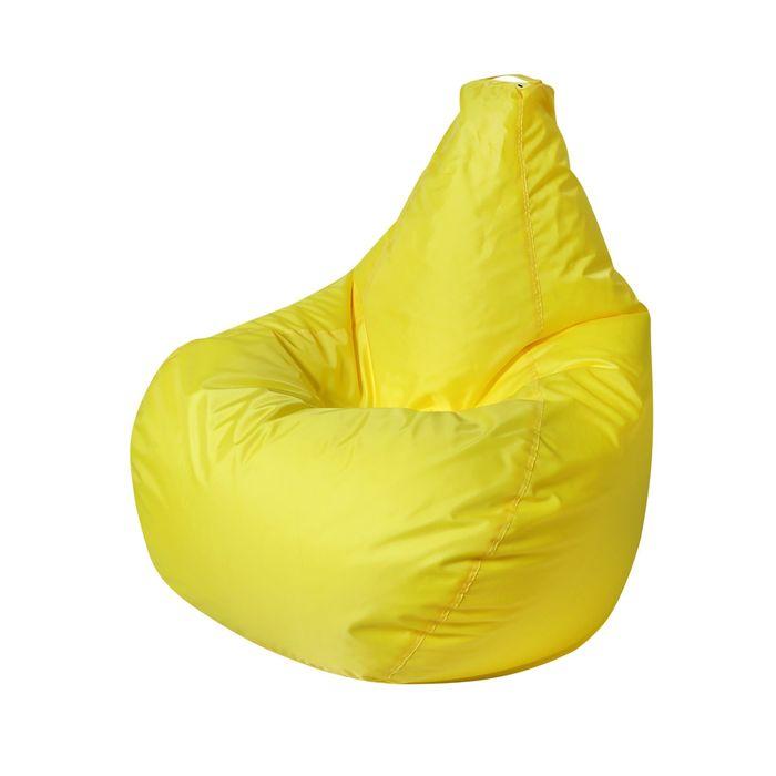 Кресло - мешок «Капля S», диаметр 85 см, высота 130 см, цвет жёлтый - фото 1 - id-p174593378