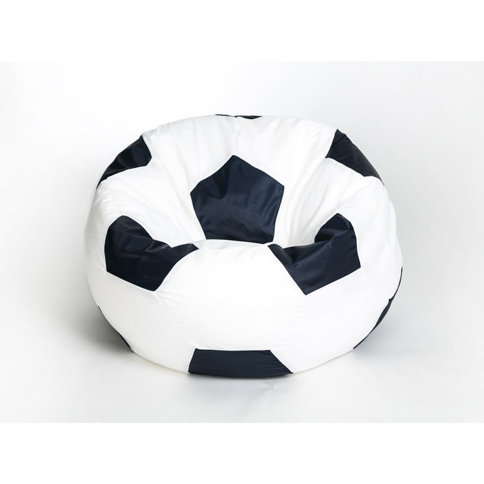 Кресло-мешок «Мяч» малый, диаметр 70 см, цвет бело-чёрный, плащёвка - фото 1 - id-p174593411