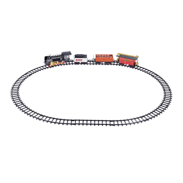 Железная дорога «Классика», свет и звук, с дымом, работает от батареек - фото 2 - id-p174593181