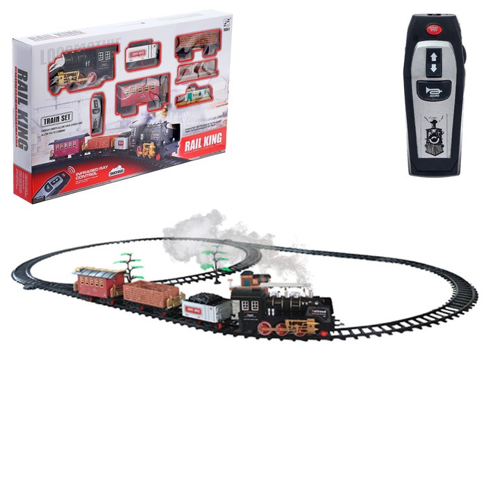 Железная дорога «Классика», радиоуправление, свет и звук, с дымом, работает от аккумулятора - фото 1 - id-p174593188