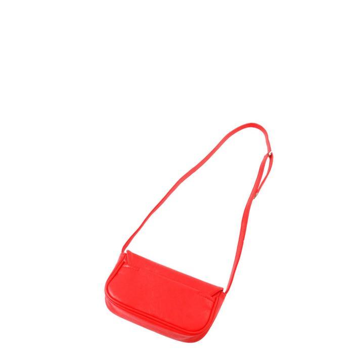 Сумка мессенджер, отдел на клапане, цвет красный 20х11х6см - фото 2 - id-p174588575