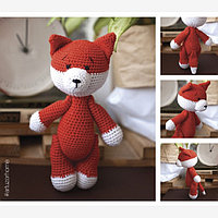 Амигуруми: Мягкая игрушка «Лисичка Дороти», набор для вязания, 10 × 4 × 14 см