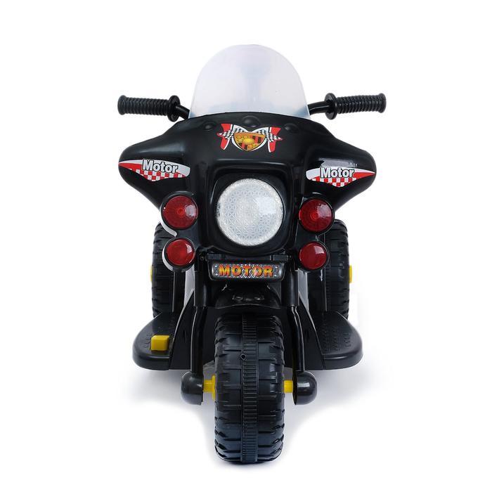 Электромобиль «Мотоцикл шерифа», цвет чёрный - фото 7 - id-p174599892