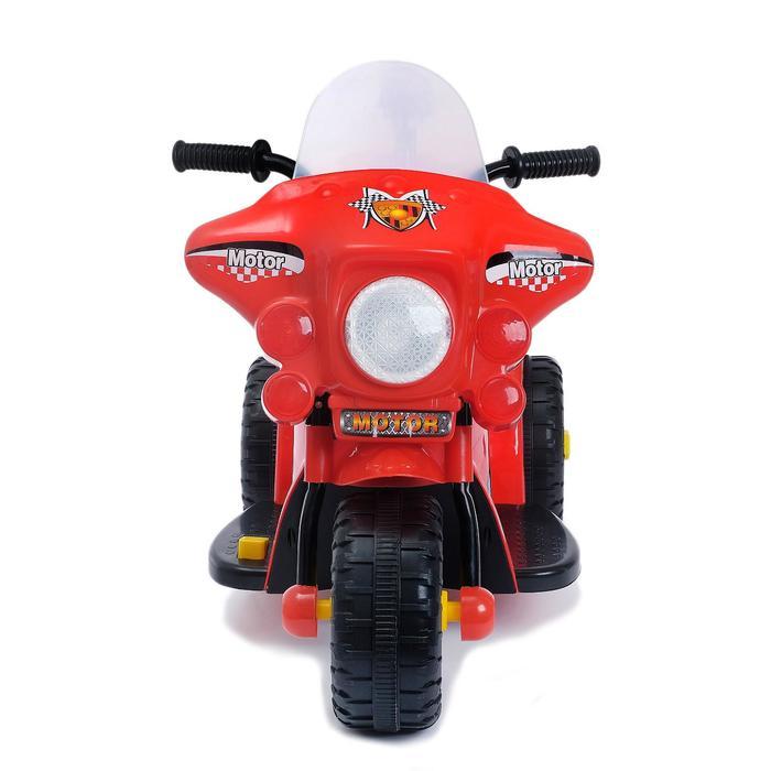 Электромобиль «Мотоцикл шерифа», цвет красный - фото 7 - id-p174599893