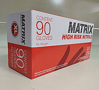 Перчатки нитриловые XL MATRIX (90шт/уп) High Risk сверхпрочные