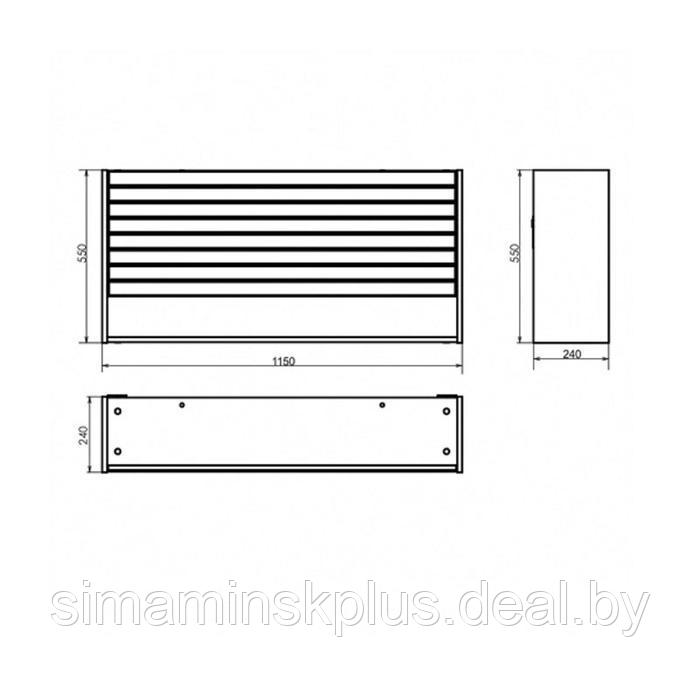 Шкаф подвесной COMFORTY «Клеон-120» белый/дуб дымчатый - фото 3 - id-p174607654