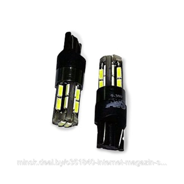 Лампа светодиодная AVS A78449S, T10 T104, белый (W2.1x9.5D) CANBUS, 18SMD 4014, 12-24 В, набор 2 шт - фото 1 - id-p174608569