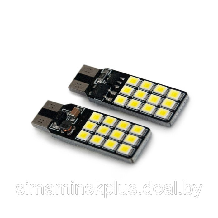 Лампа светодиодная AVS A78457S, T10 T107 /белый/ (W2.1x9.5D) 24SMD 2835 12-24V, блистер, набор 2 шт - фото 2 - id-p174608570