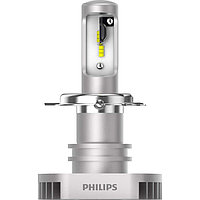 Лампа светодиодная PHILIPS 12 В, H4, 15/15 Вт, 6200K, Ultinon LED, набор 2 шт