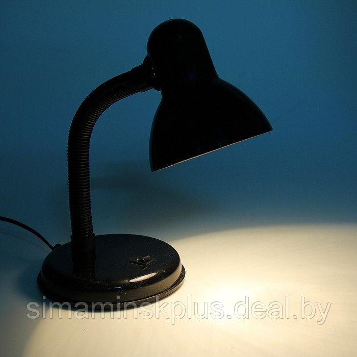 Лампа настольная Е27, с выкл. (220В) черная (203В) - фото 3 - id-p174617371