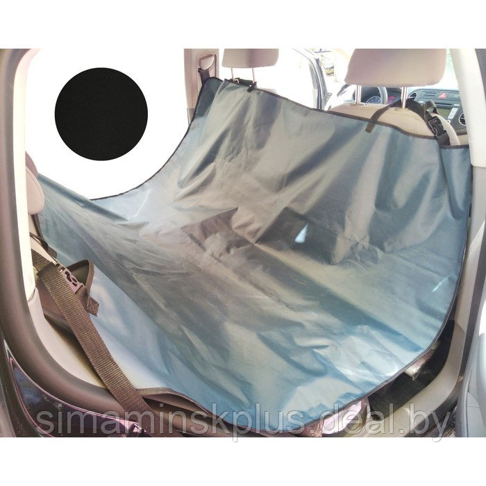 Чехол-накидка на заднее сиденье, оксфорд 600, чёрный, 1450х450х450/540 мм - фото 1 - id-p174609034