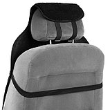 Накидка на сиденье, натуральная шерсть, 145х55 см, черная, фото 8