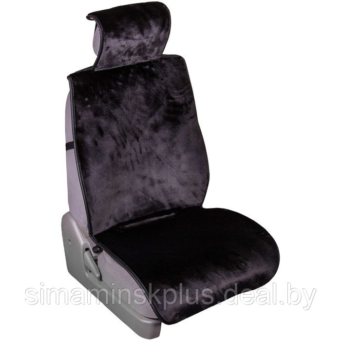 Накидка на сиденье Skyway ARCTIC, искусственный мех, черный, 5 предметов, S03001088 - фото 1 - id-p174609195