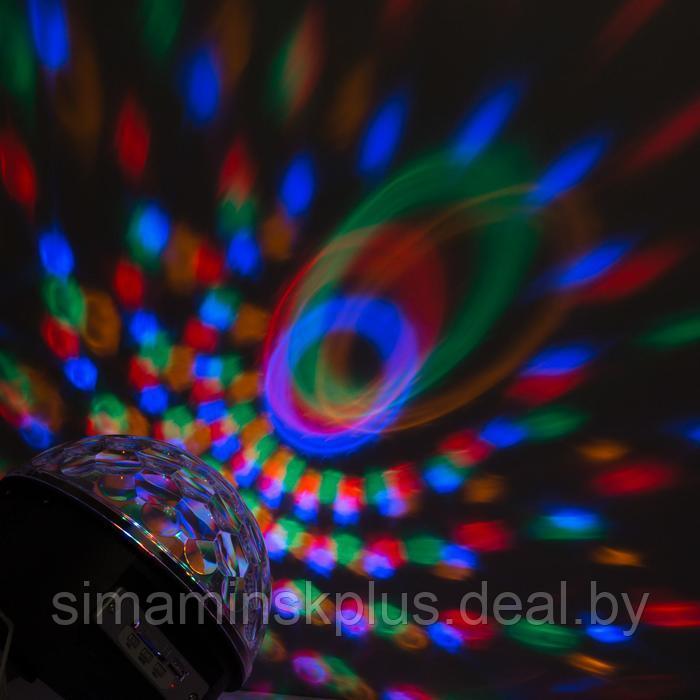 Световой прибор «Хрустальный шар» 17.5 см, динамик, свечение RGB, 220 В - фото 5 - id-p174621509