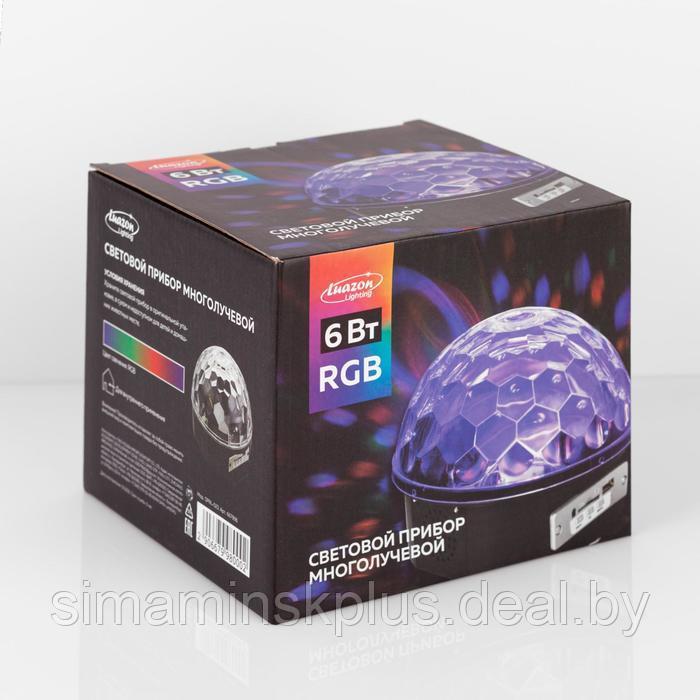 Световой прибор «Хрустальный шар» 17.5 см, динамик, свечение RGB, 220 В - фото 9 - id-p174621509