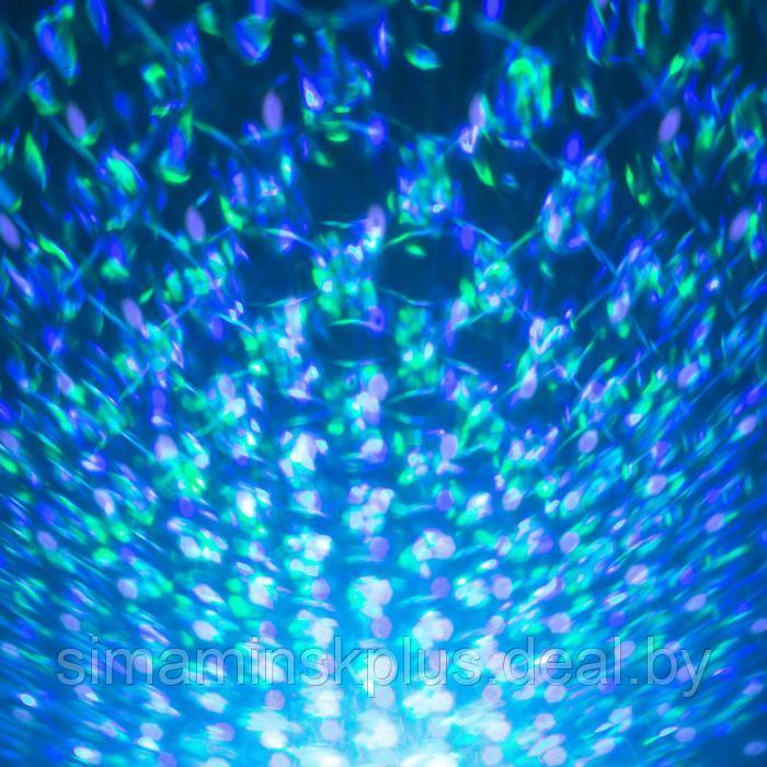 Световой прибор «Волны» 10.5 см, лазер, динамик, пульт ДУ, свечение мульти, 5 В - фото 6 - id-p174621516
