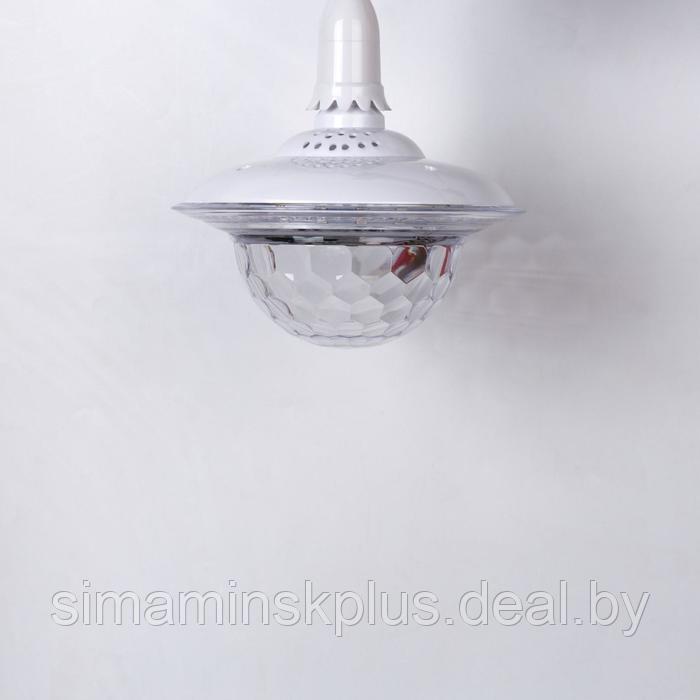 Световой прибор «Хрустальный шар» 19 см, Е27, динамик, пульт ДУ, свечение RGB - фото 3 - id-p174621533